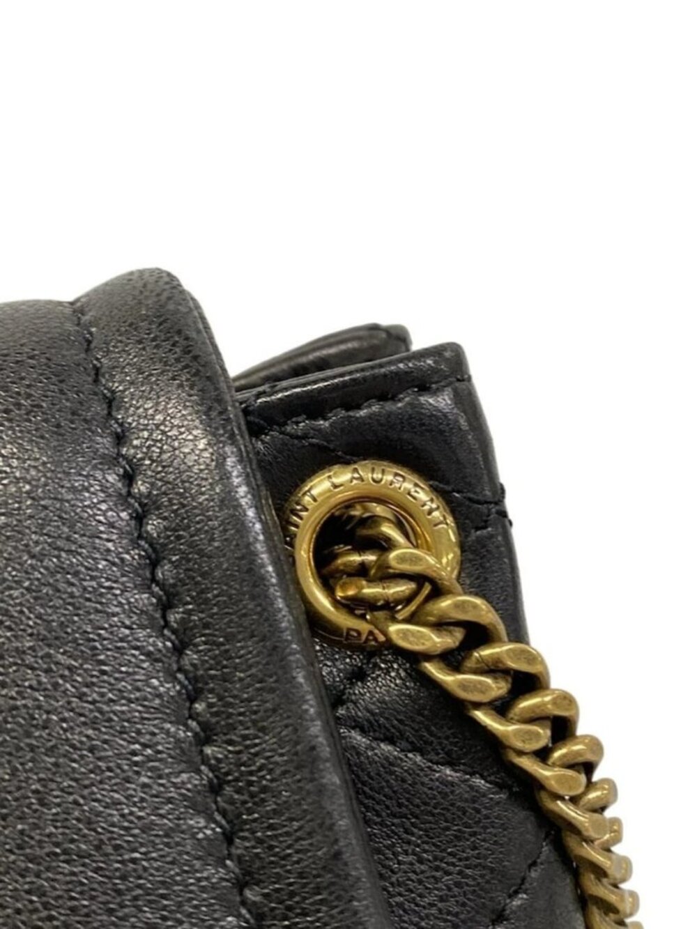 SAINT LAURENT PARIS Nolita Mini 672738 Black Lambskin Shoulder Bag - Picture 9 of 15